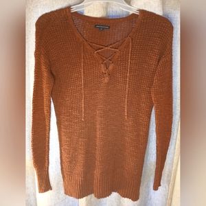 AMERICAN EAGLE OUTFITTERS WOMENS SIZE SMALL LONG-SLEEVE ORANGE SWEATER 🍊